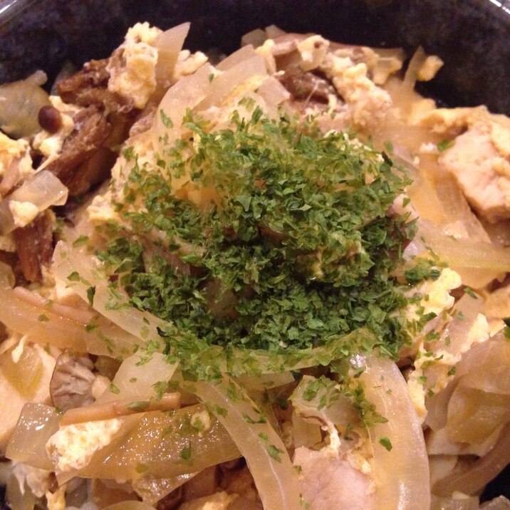 えのき入り親子丼